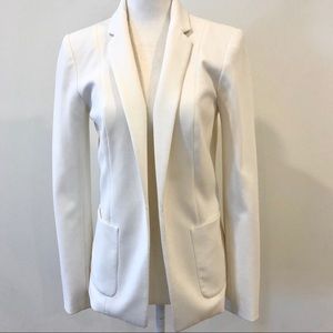 Calvin Klein White Buttonless Blazer